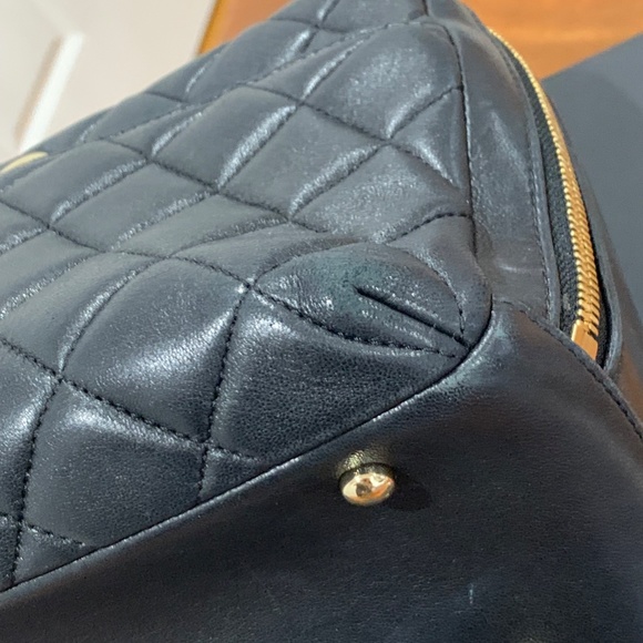 CHANEL Lambskin Quilted Trendy CC Bowling Bag Black Gold Hardware classic - Picture 12 of 16
